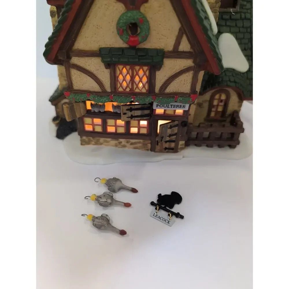 Dept 56‎ Dickens Village Series Leacock Poulterer Xmas Carol Revisited READ